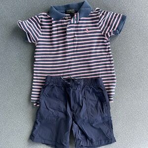 Boys Size 5 Ralph Lauren Polo and Navy Gap Shorts